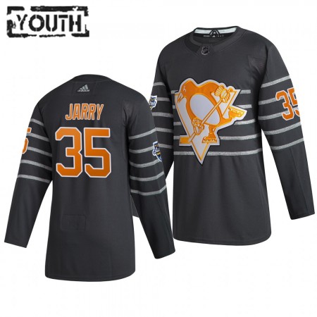 Camisola Pittsburgh Penguins Tristan Jarry 35 Cinza Adidas 2020 NHL All-Star Authentic - Criança